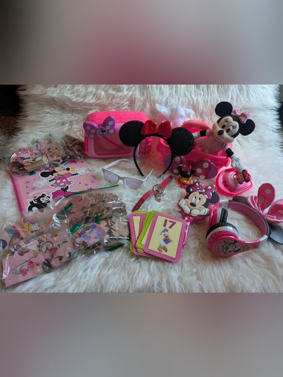 Disney Other - Minnie Mouse Pink Accessories Bundle 2000s Bundke Lot Y2k Collectable Vintage